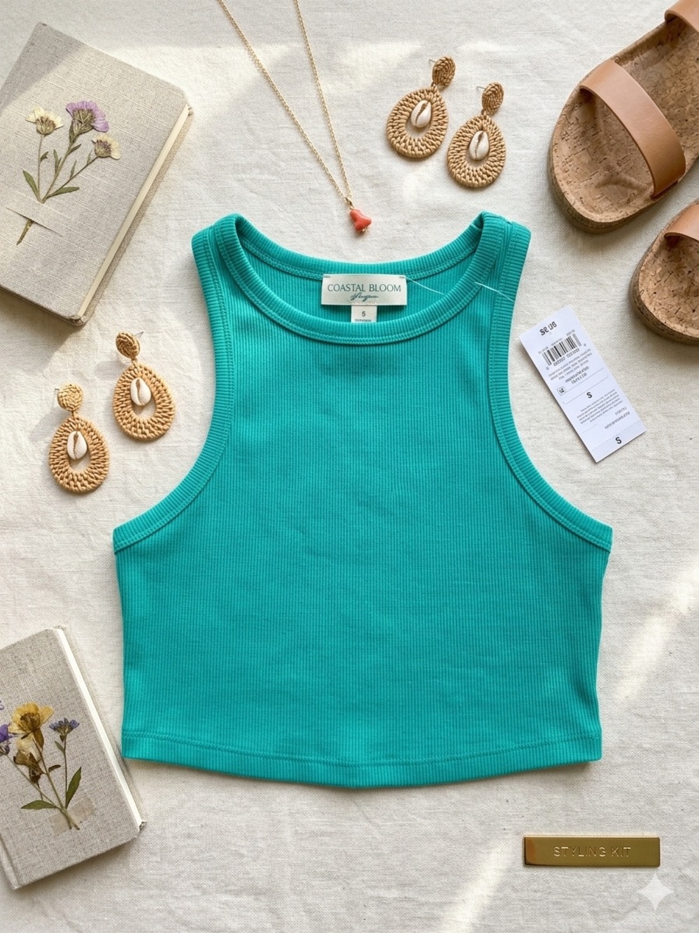 Cute Ribbed Cropped Tank Top